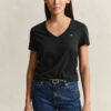 T-shirt z dekoltem w serek i herbem