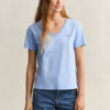 T-shirt z dekoltem w serek i herbem
