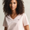 T-shirt z dekoltem w serek i herbem