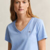 T-shirt z dekoltem w serek i herbem