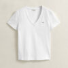 T-shirt z dekoltem w serek i herbem