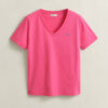 T-shirt z dekoltem w serek i herbem