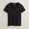 T-shirt z dekoltem w serek i herbem