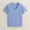 T-shirt z dekoltem w serek i herbem