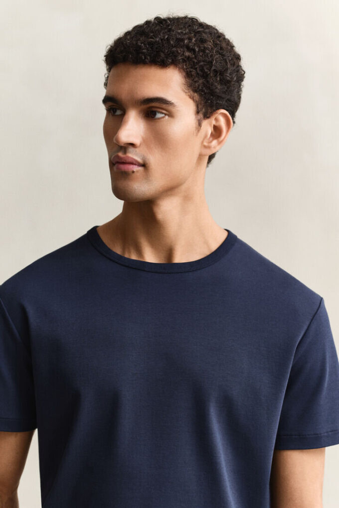 T-shirt z dzianiny interlock