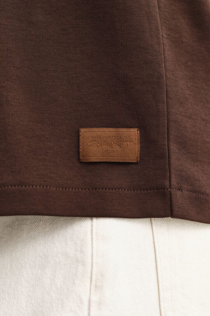 T-shirt z dzianiny interlock