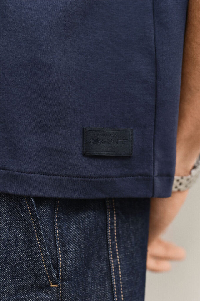 T-shirt z dzianiny interlock