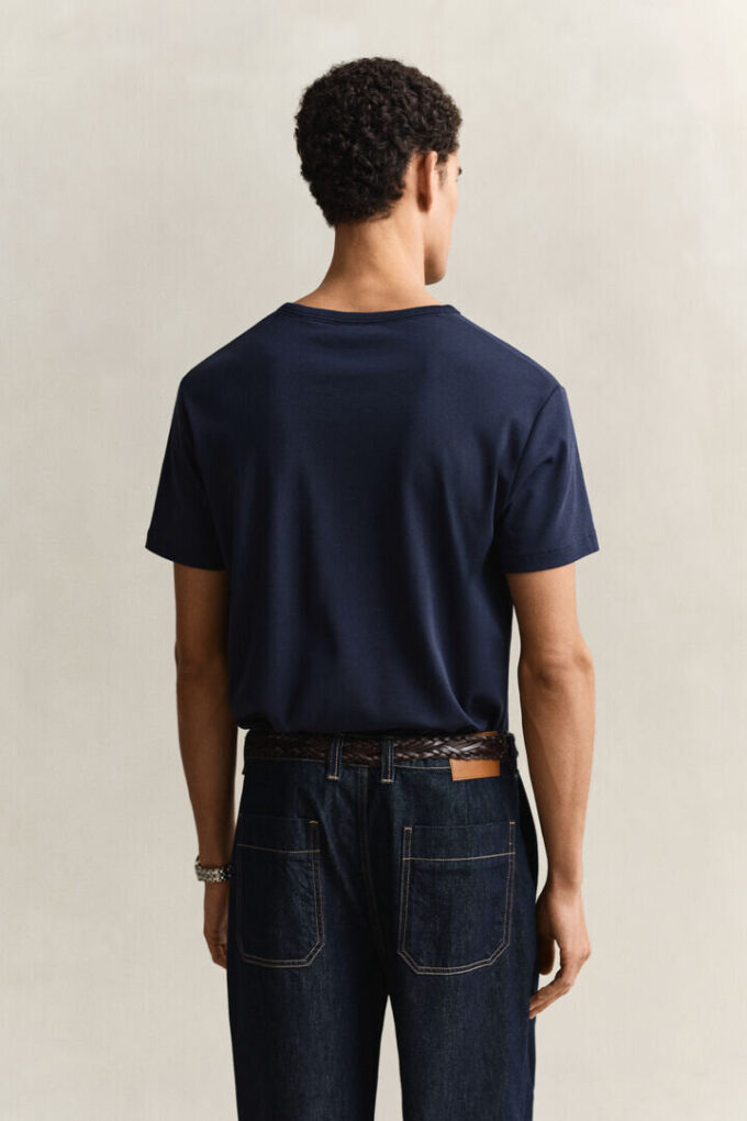 T-shirt z dzianiny interlock
