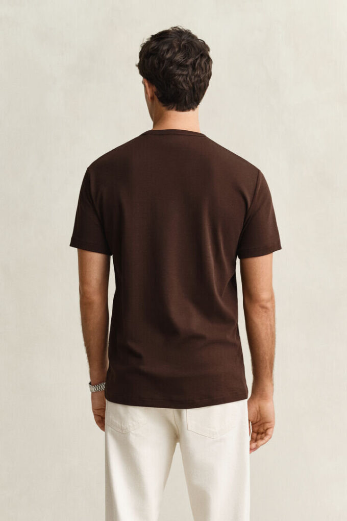 T-shirt z dzianiny interlock