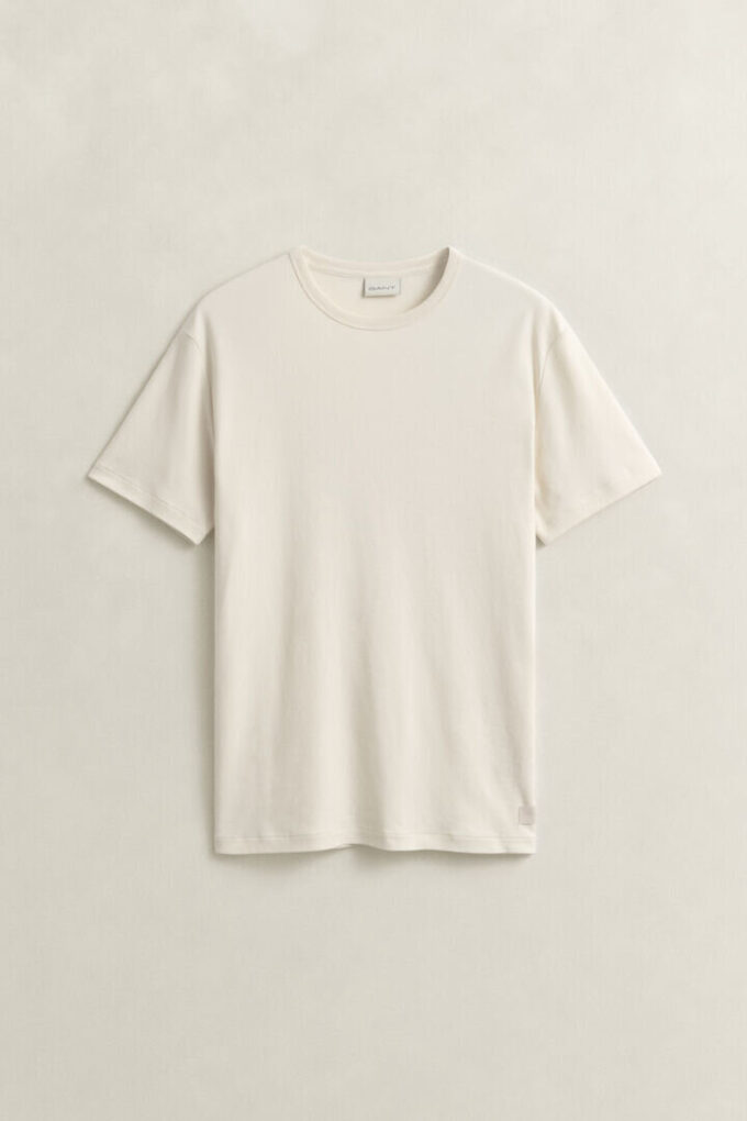 T-shirt z dzianiny interlock