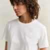 T-shirt z logo w tym samym odcieniu