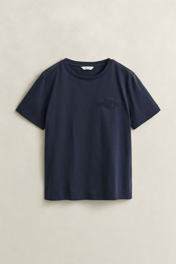 T-shirt z logo w tym samym odcieniu