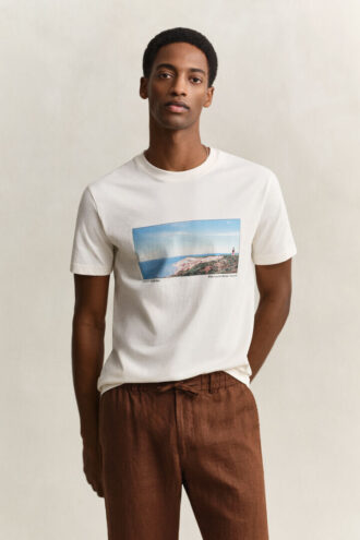 T-shirt z nadrukiem krajobrazu