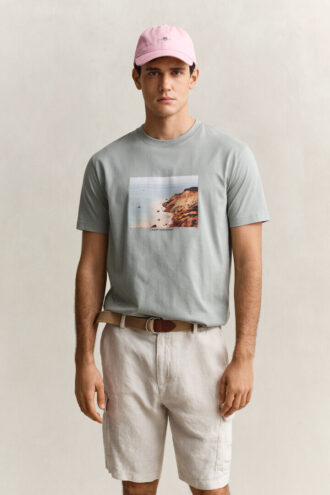 T-shirt z nadrukiem krajobrazu