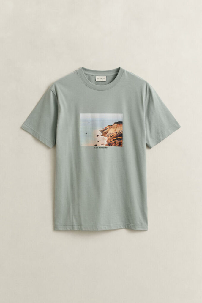 T-shirt z nadrukiem krajobrazu