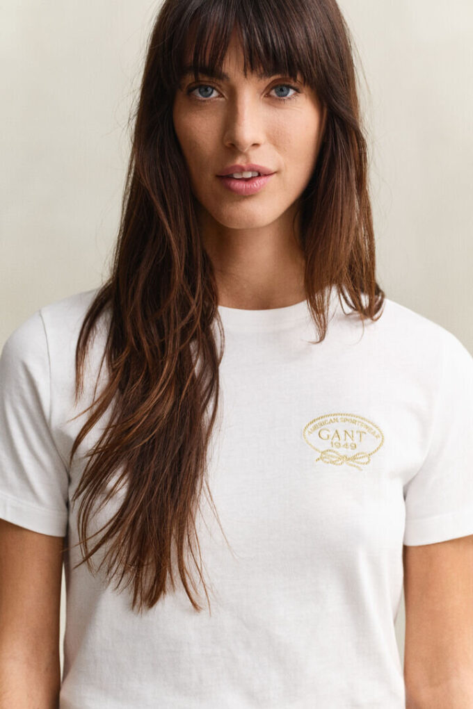 T-shirt z nadrukiem liny