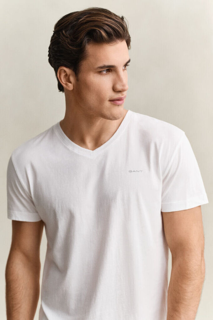 Zestaw 2 T-shirtów z dekoltem w serek