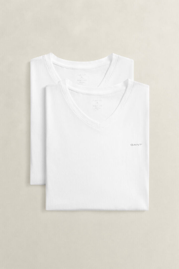 Zestaw 2 T-shirtów z dekoltem w serek
