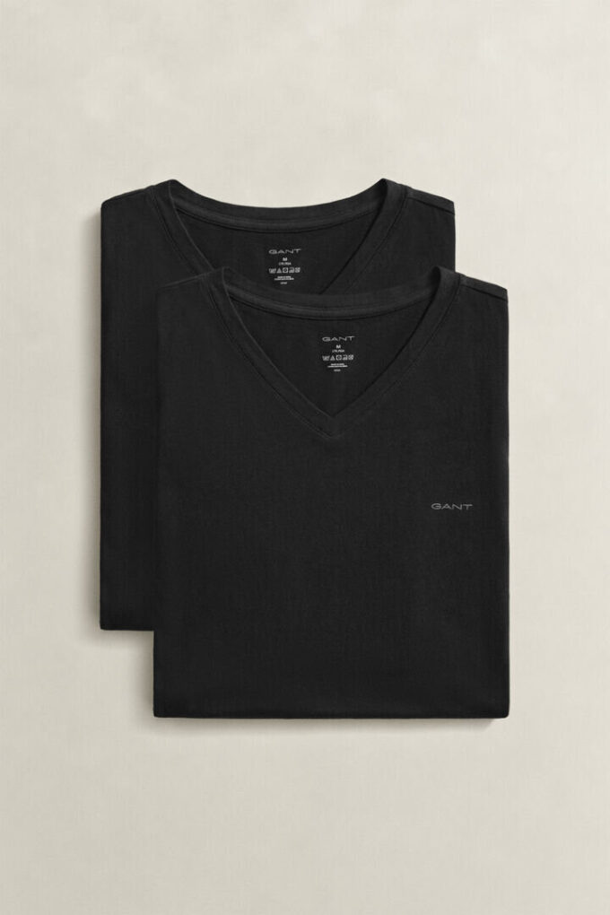 Zestaw 2 T-shirtów z dekoltem w serek